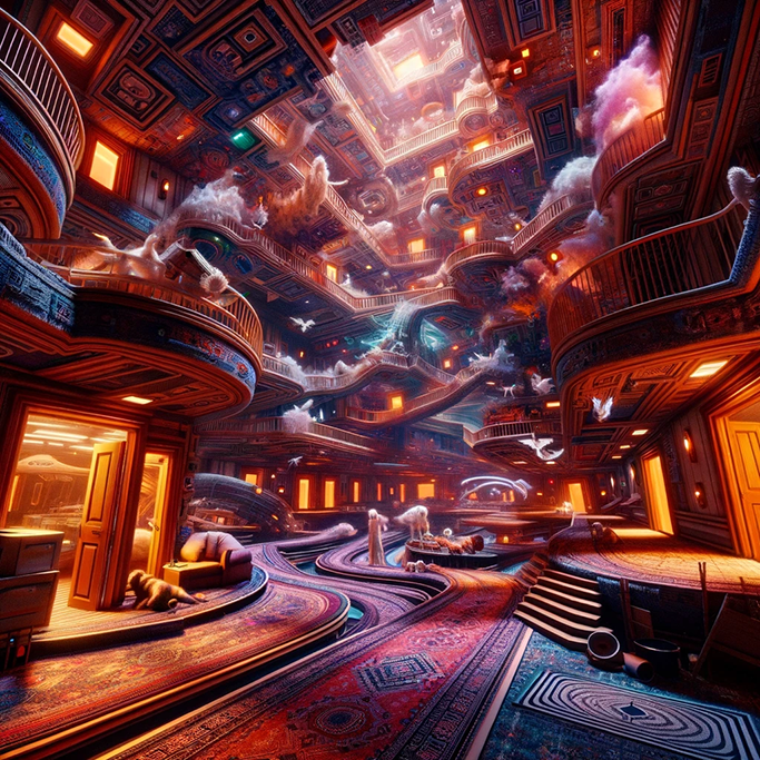 Backrooms Level -Δ: Dimensional Chaos