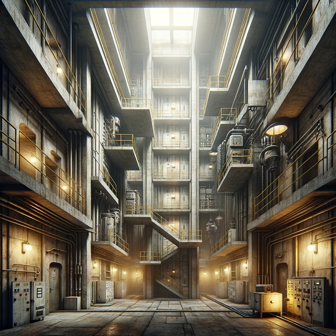 Backrooms Level 2: Concrete Office