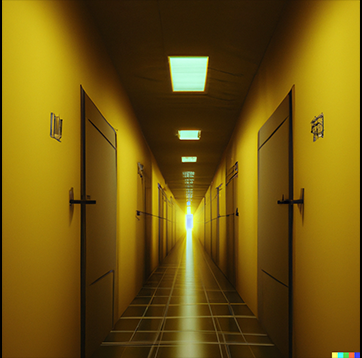Backrooms Level 0: the lobby